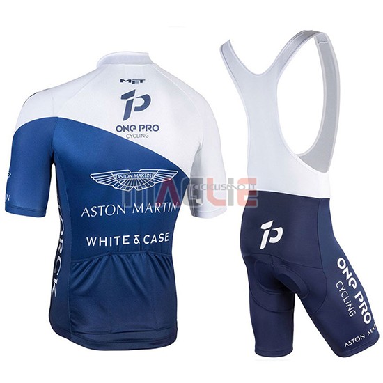 2018 Maglia One Pro Manica Corta Bianco e Spento Blu - Clicca l'immagine per chiudere